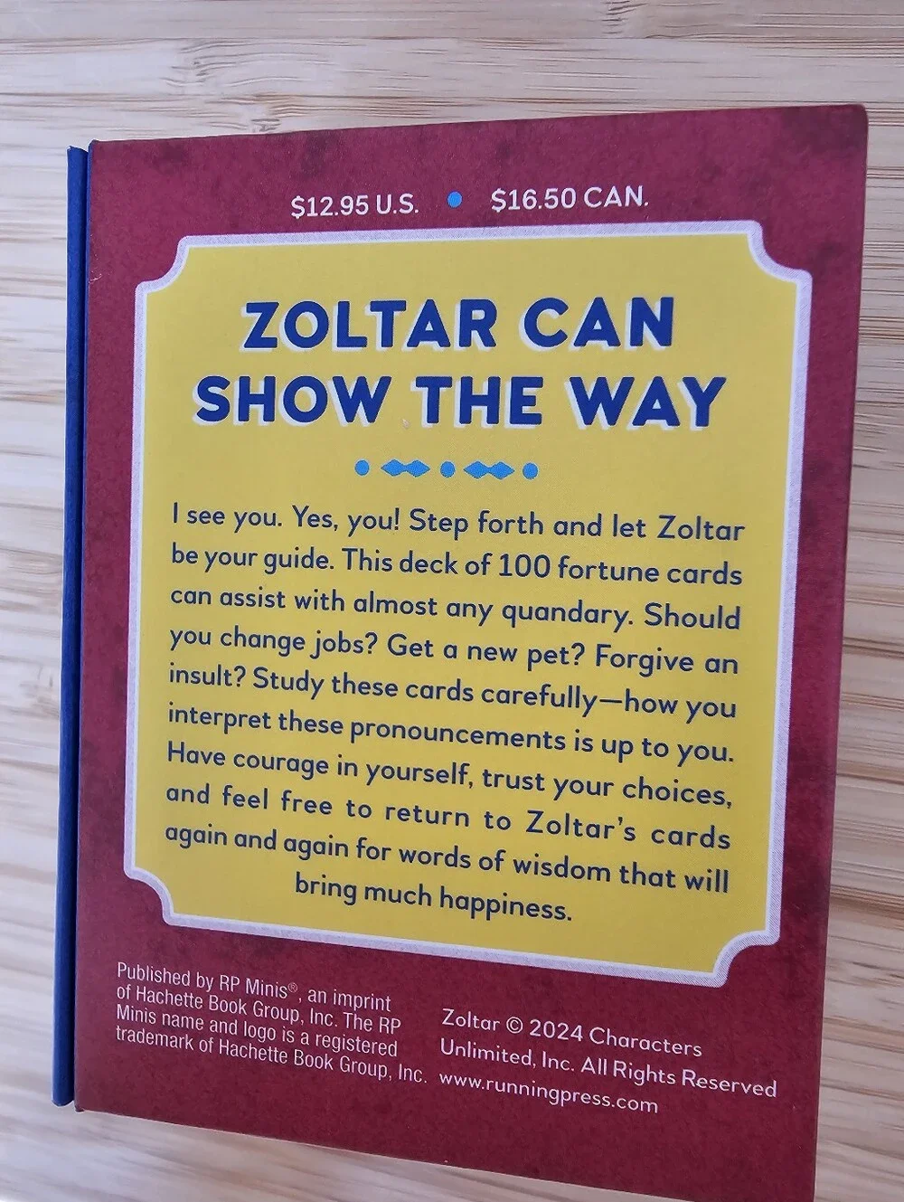 NWOT - Fortune-Telling Deck ZOLTAR